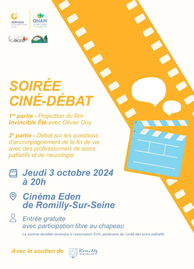 Soirée Ciné-débat au cinéma l'Eden de Romilly-sur-Seine