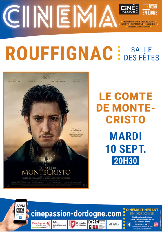 Ciné passion "Le Comte de Monte-Cristo"