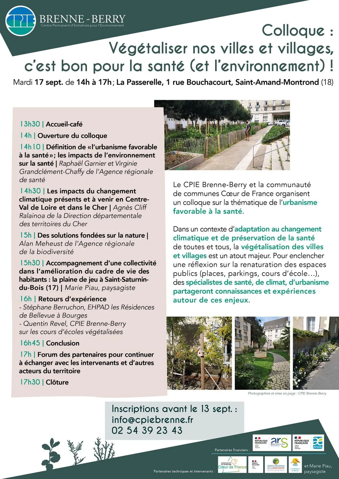 Colloque "Végétaliser nos villes et nos villages