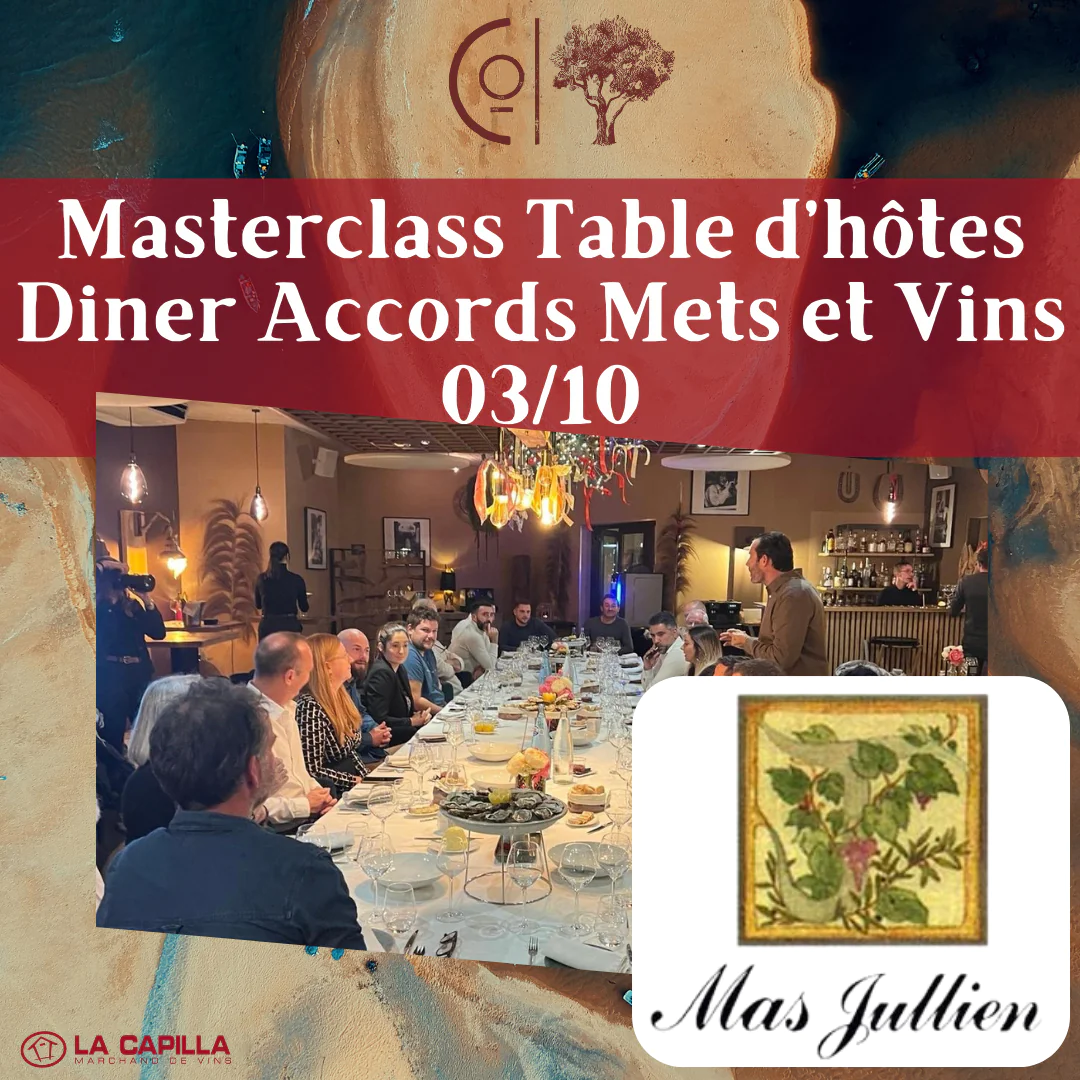 MASTERCLASS ACCORDS METS ET VINS MAS MAS JULLIEN