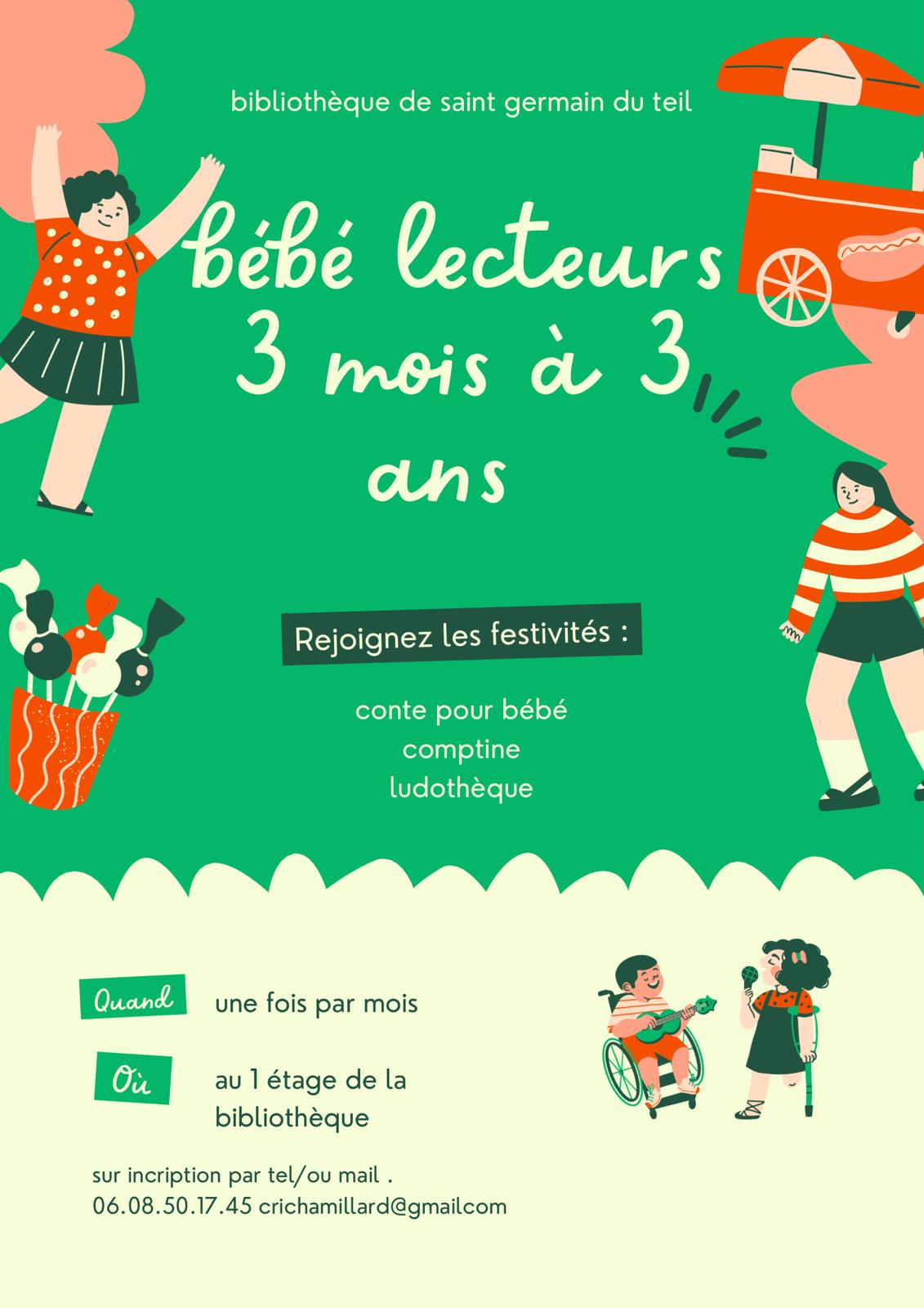 BÉBÉS LECTEURS - BIBLIOTHÈQUE DE SAINT GERMAIN DU TEIL