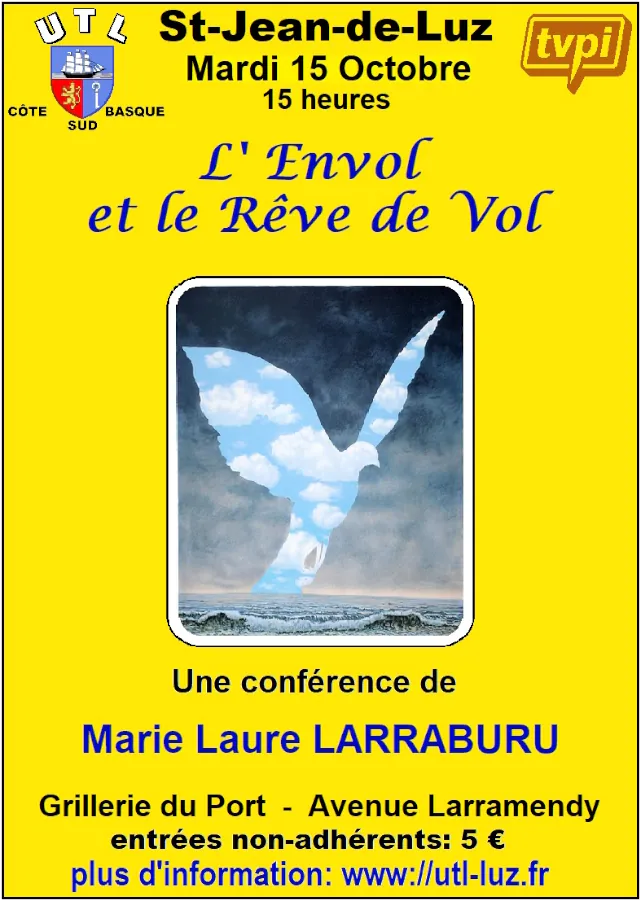 Conférence de l'Université du Temps Libre L'envol et le rêve de vol