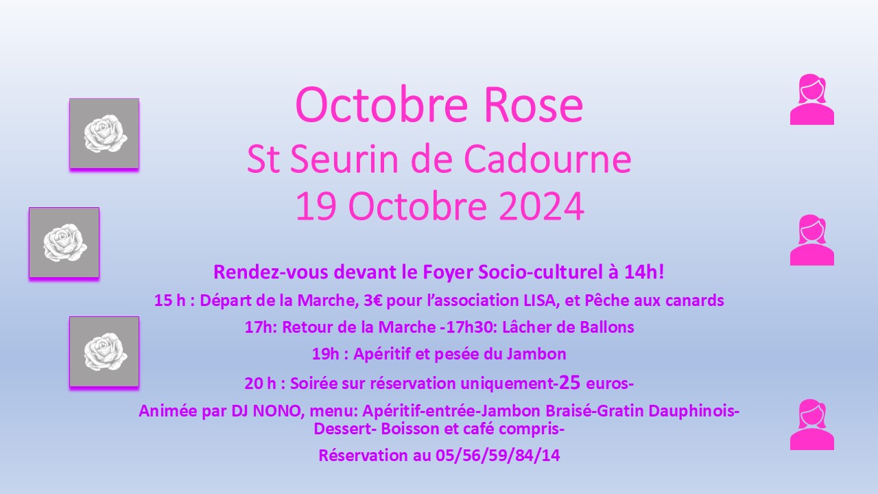 Octobre Rose 2024 à St-Seurin-de-Cadourne