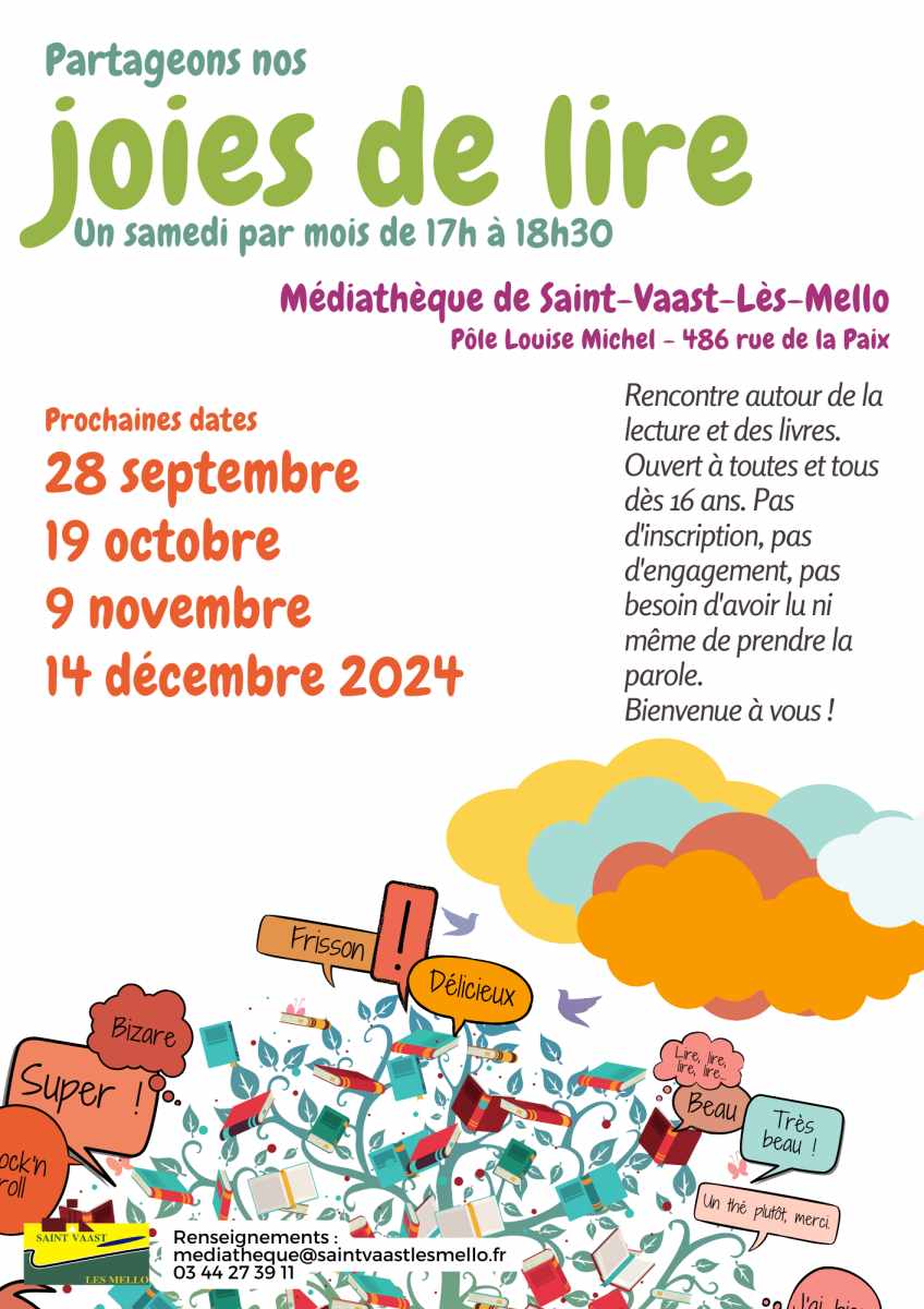 Lecture | Partageons nos joies de lire novembre