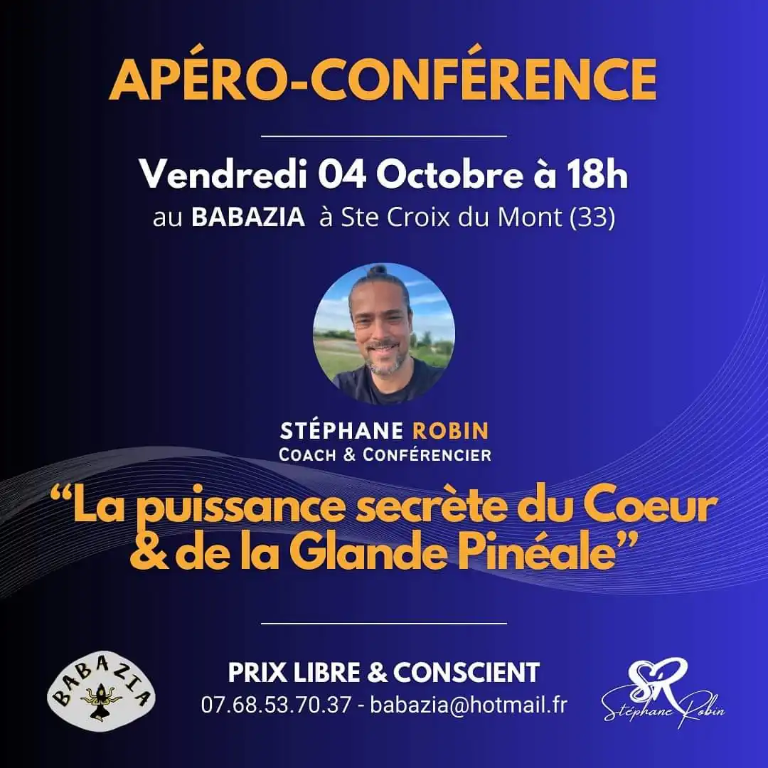 Apéro-conférence avec Stéphane Robin