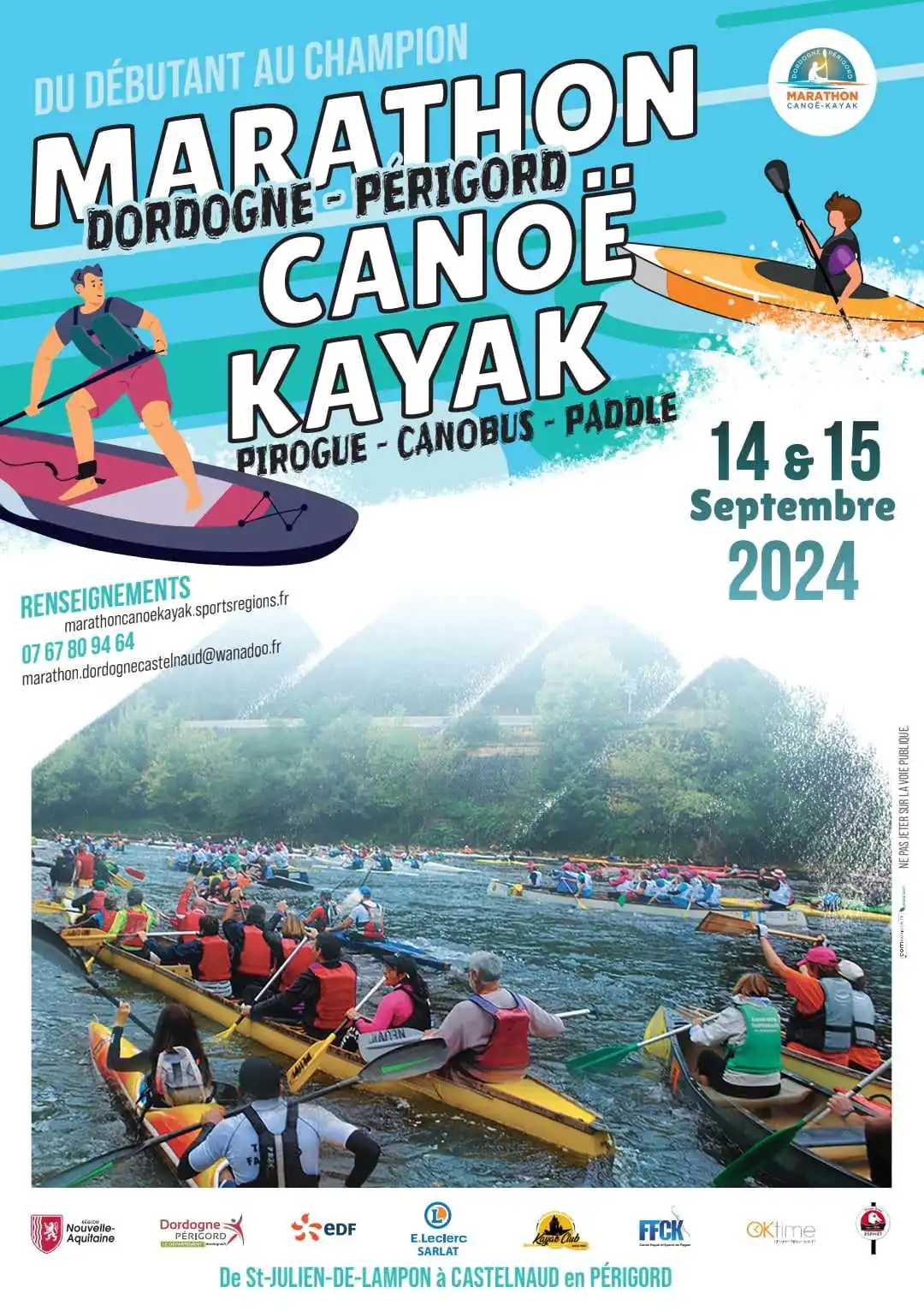 25ème Marathon Dordogne Périgord Canoë-Kayak