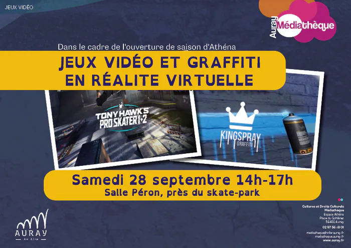 Jeux Vidéo et Graffiti en Réalité Virtuelle Salle Perron Auray