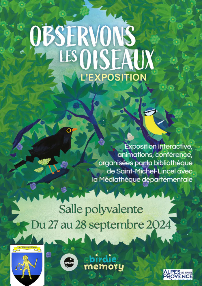 Exposition "Observons les Oiseaux" Salle polyvalente 04870 Saint-Michel l'Observatoire Saint-Michel-l'Observatoire