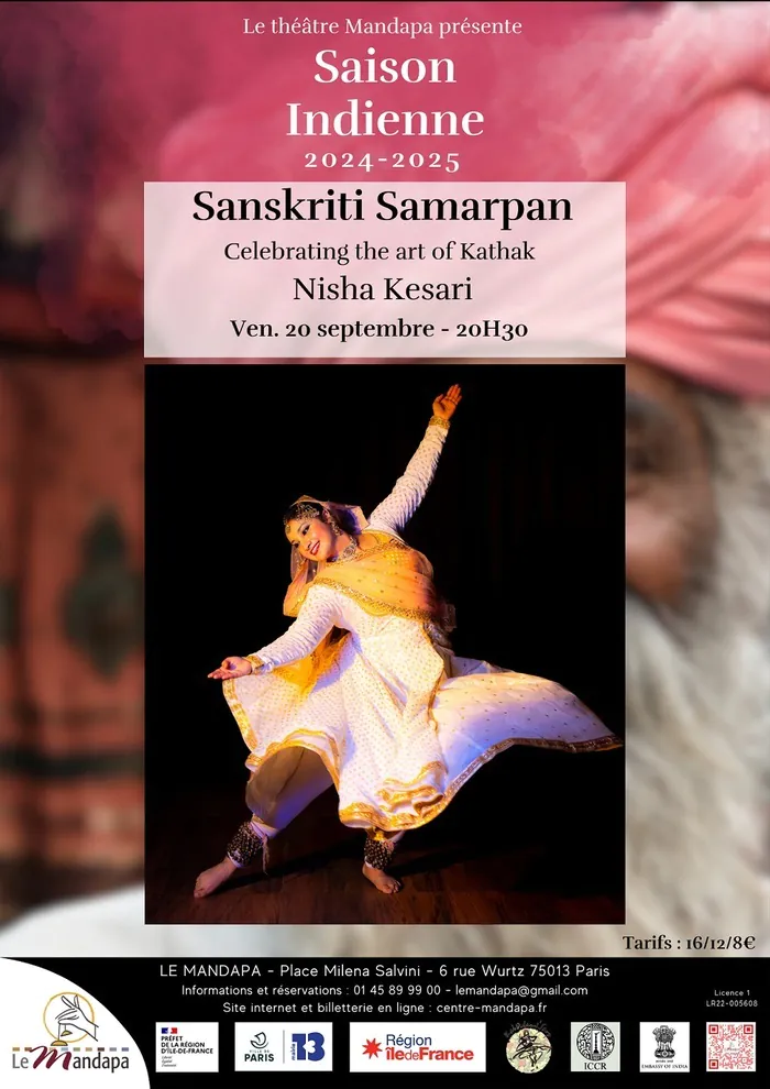 Sanskriti Samarpan - Kathak - Danse indienne Théâtre Mandapa Paris