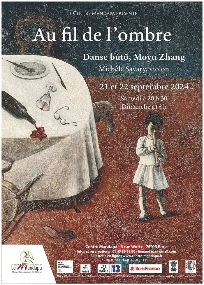 Au fil de l’ombre - Danse butô Théâtre Mandapa Paris