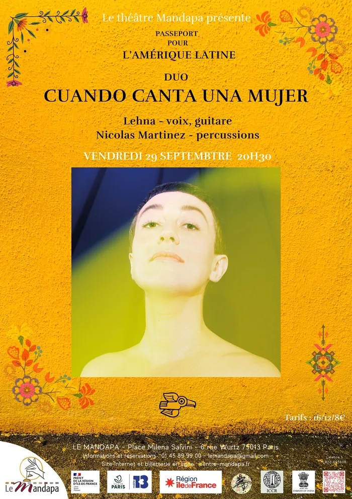 Cuando canta una mujer - Amérique du Sud Théâtre Mandapa Paris