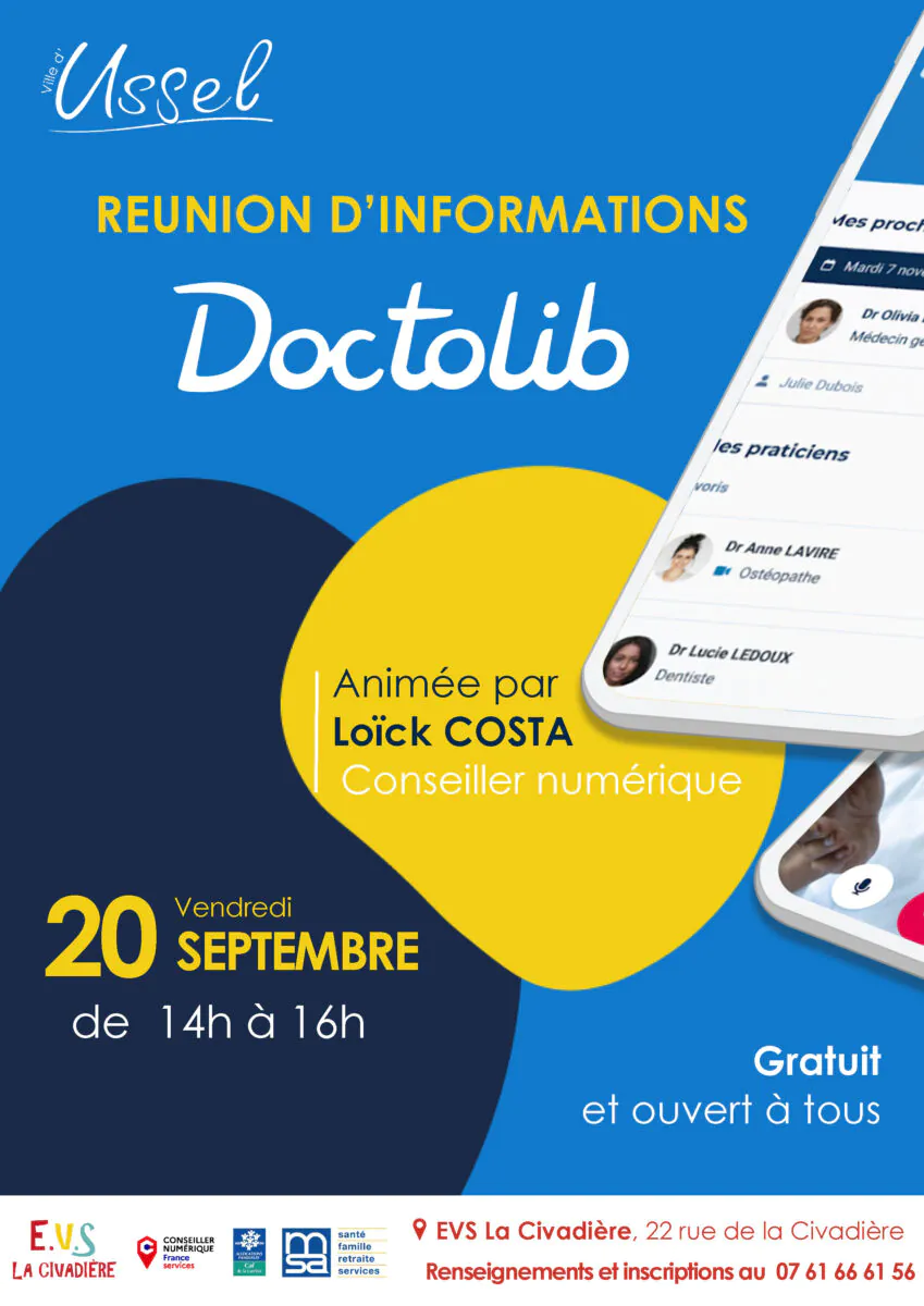 Réunion d'informations "Doctolib"