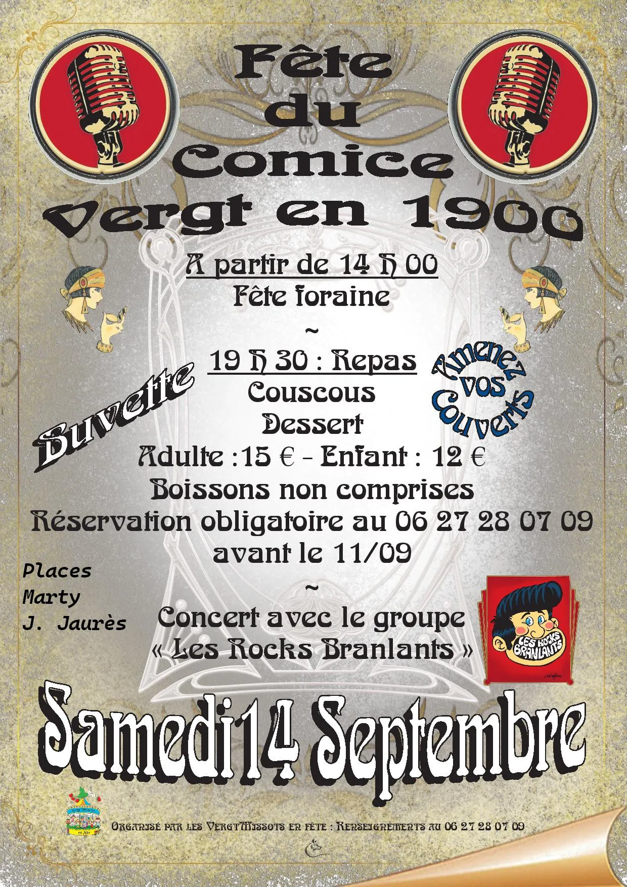 Fête du Comice Concert/repas 14/09 VERGT