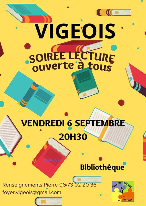 Soirée lecture à Vigeois