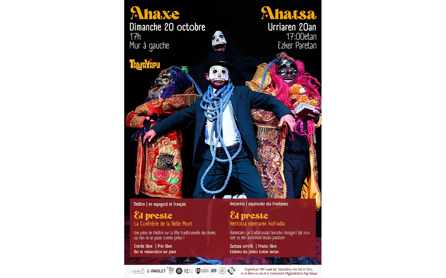 Théâtre en espagnol et français El Preste