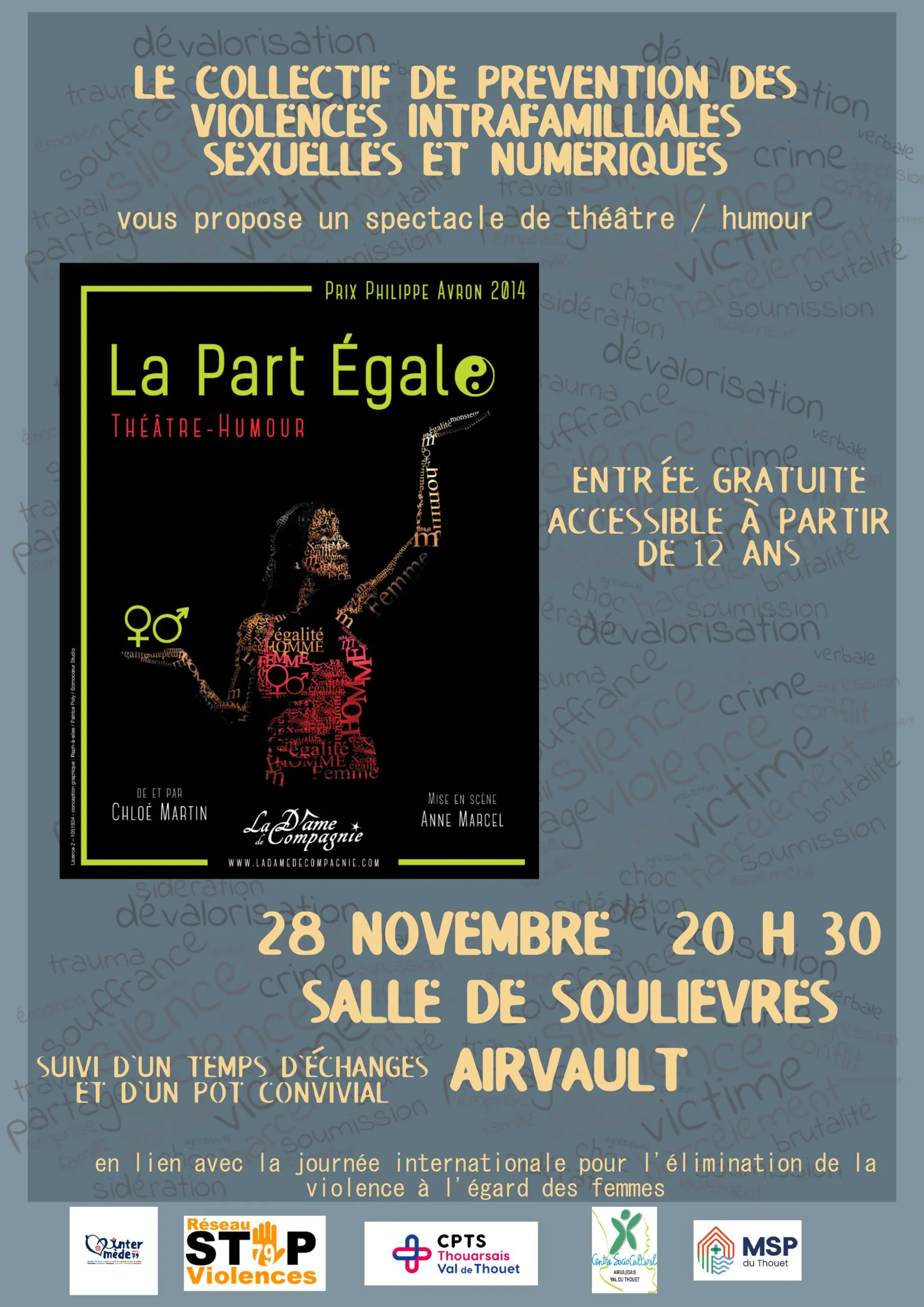 Spectacle de théâtre La Part Egale