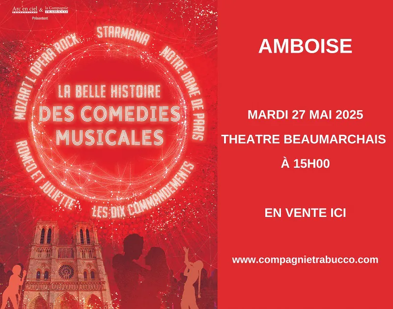 Spectacle "La belle histoire des comédies musicales" au Théâtre Beaumarchais d'Amboise