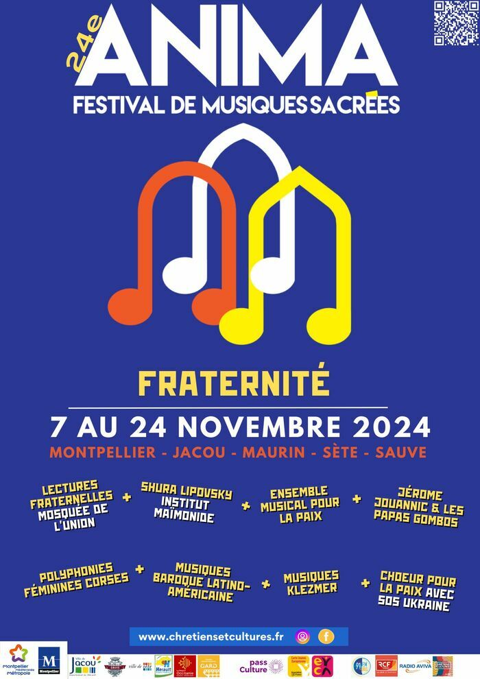 ANIMA 24ème Festival de Musiques Sacrées Montpellier Montpellier