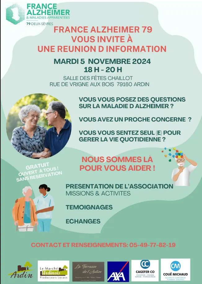 FRANCE ALZHEIMER 79 Réunion d'information