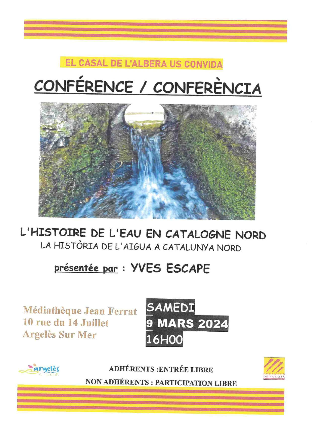 CONFÉRENCE LA COIFFE CATALANE PAR LAURENT FONQUERNIE DU CASAL DE L'ALBERA US CONVIDA