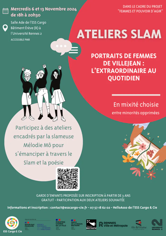 Ateliers Slam - portrait de femmes de Villejean