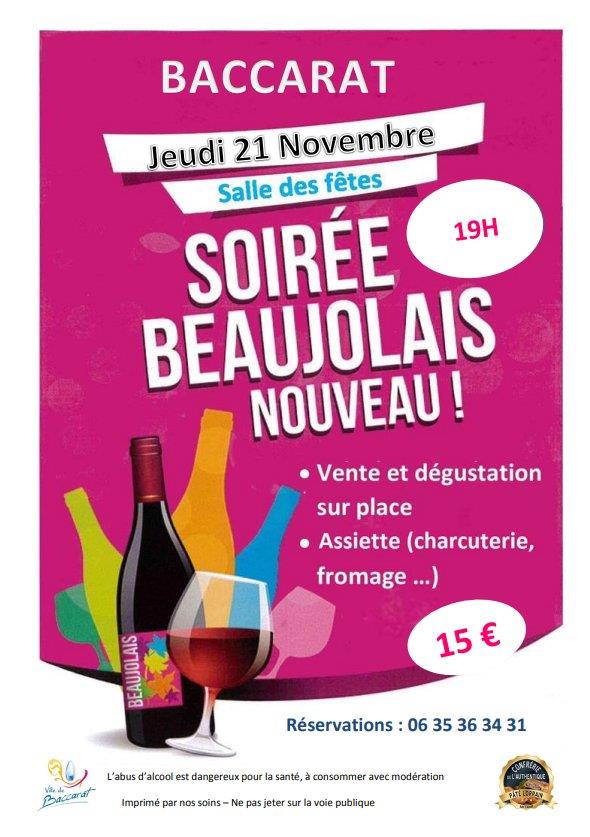 SOIREE BEAUJOLAIS NOUVEAU