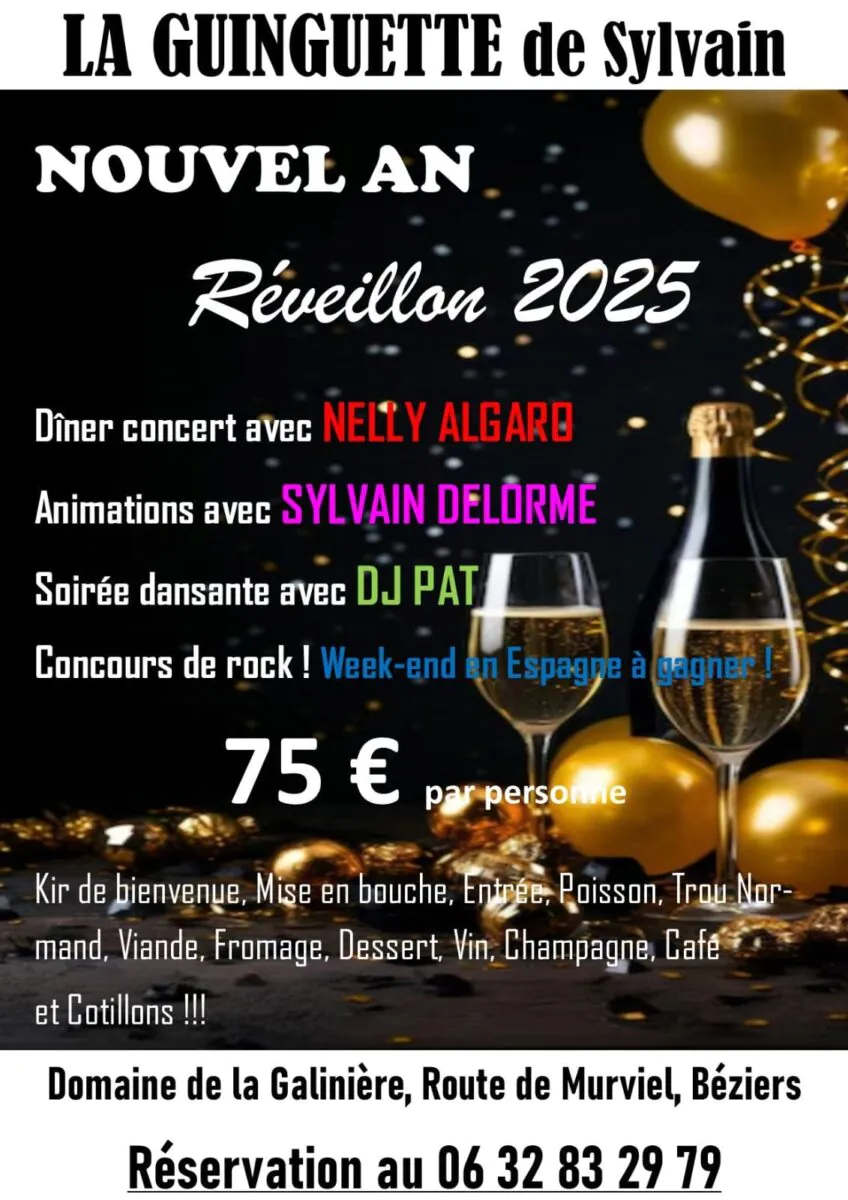 RÉVEILLON DE LA SAINT-SYLVESTRE LA GUINGUETTE DE SYLVAIN