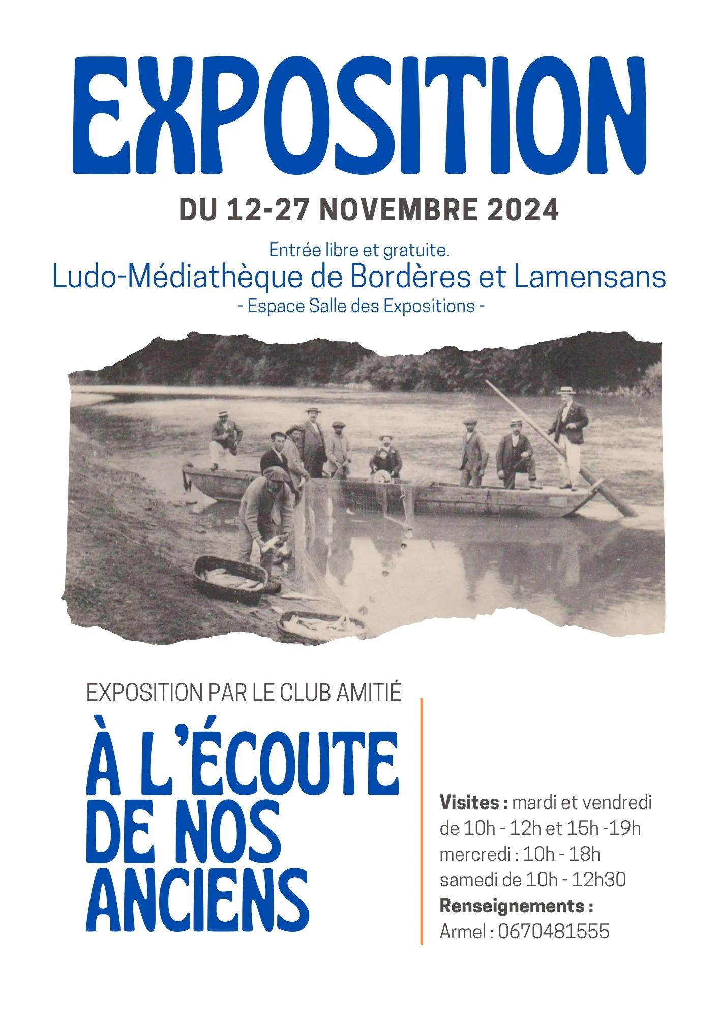 Exposition "A l'écoute de nos anciens" Ludo-médiathèque