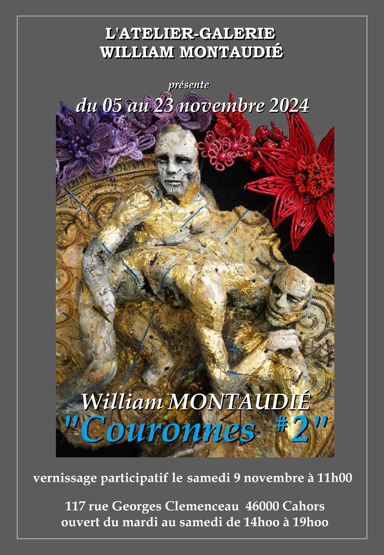 Exposition "Couronnes #2" de William Montaudié