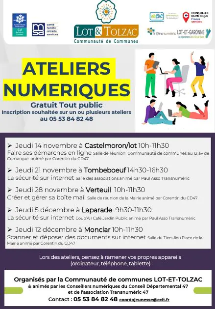 Atelier numérique faire ses démarches en ligne