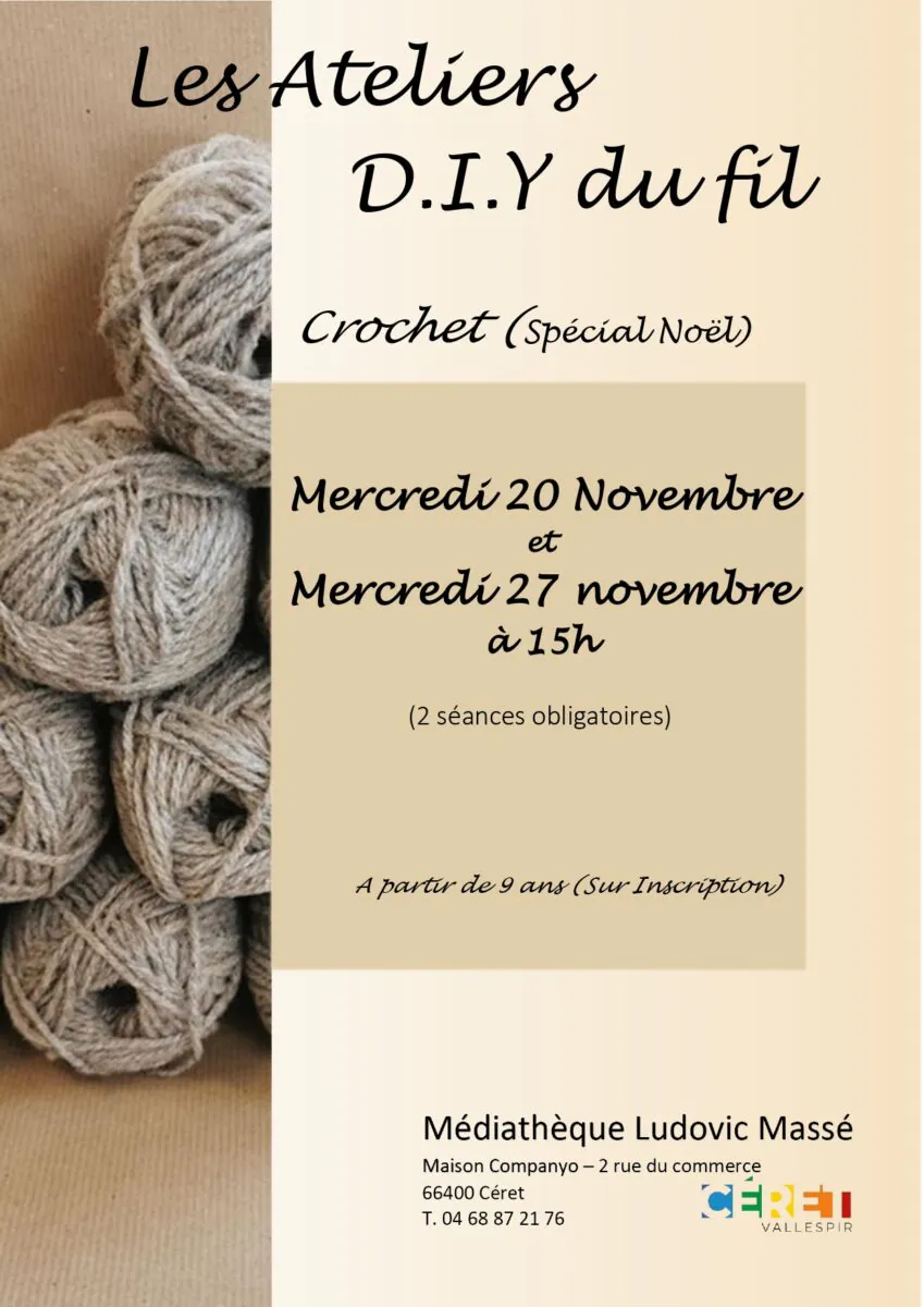 ATELIER DIY SPECIAL NOEL MEDIATHEQUE CERET