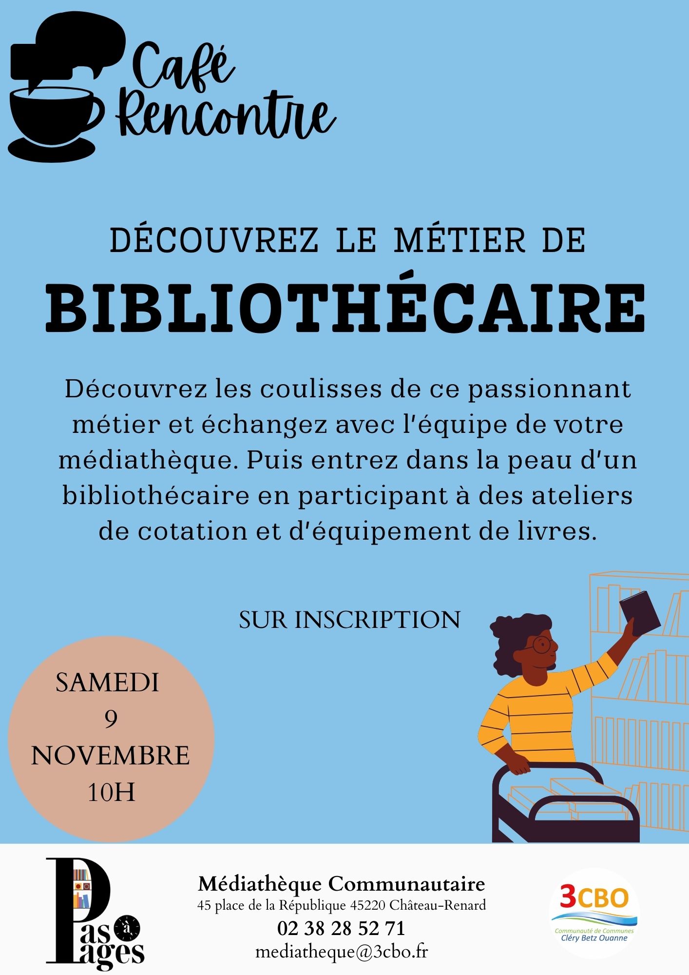 Café Rencontre "Découvre le métier de bibliothécaire"