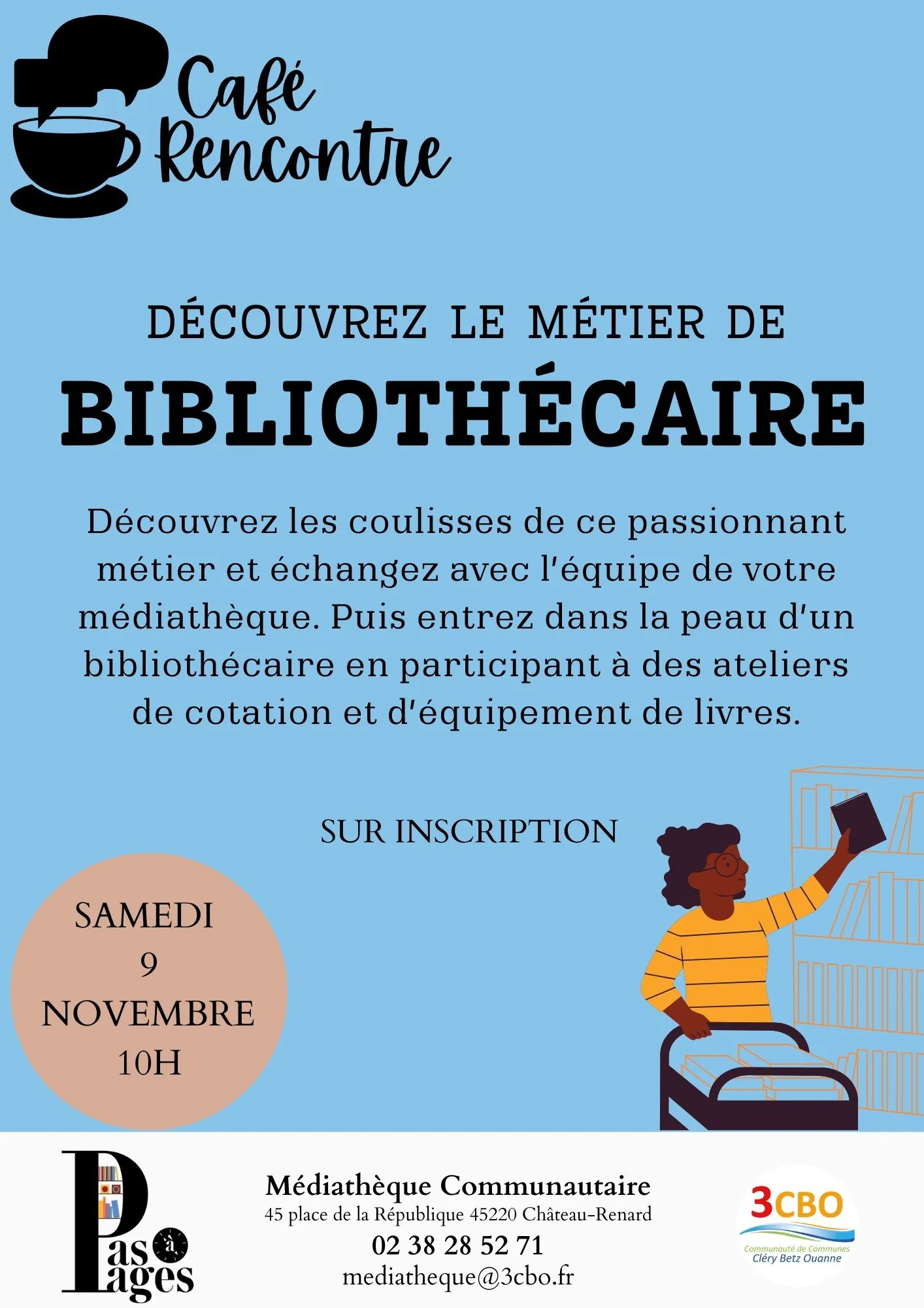 Café Rencontre "Découvre le métier de bibliothécaire"