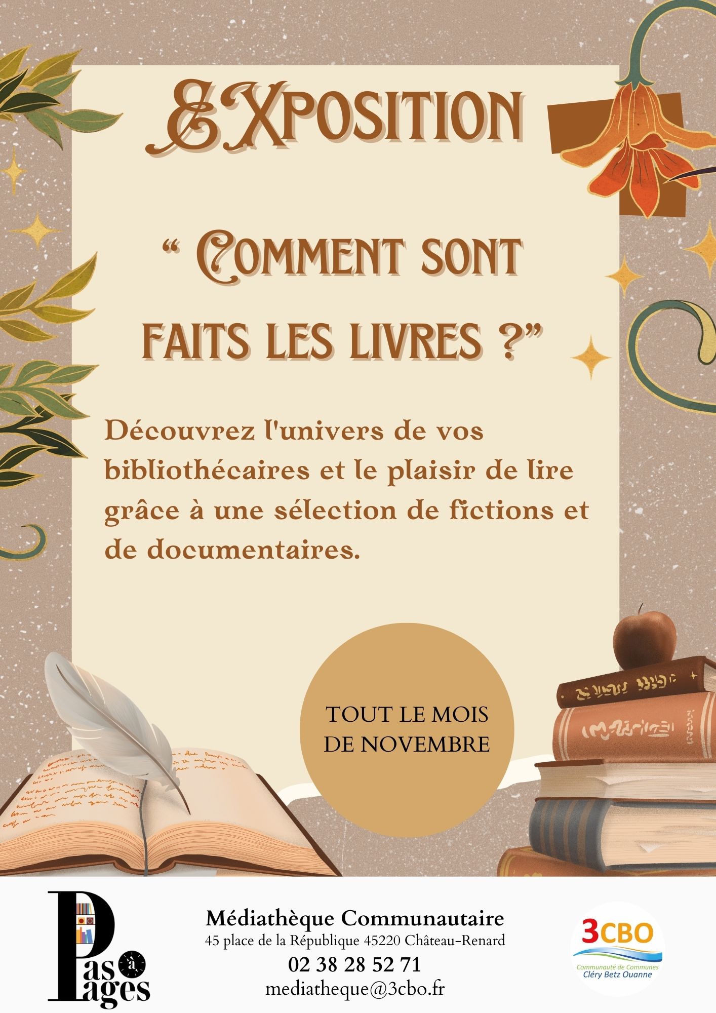 Exposition "Comment sont faits les livres ?"