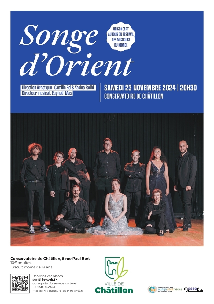 Concert Songe d'Orient Conservatoire de Châtillon Clamart