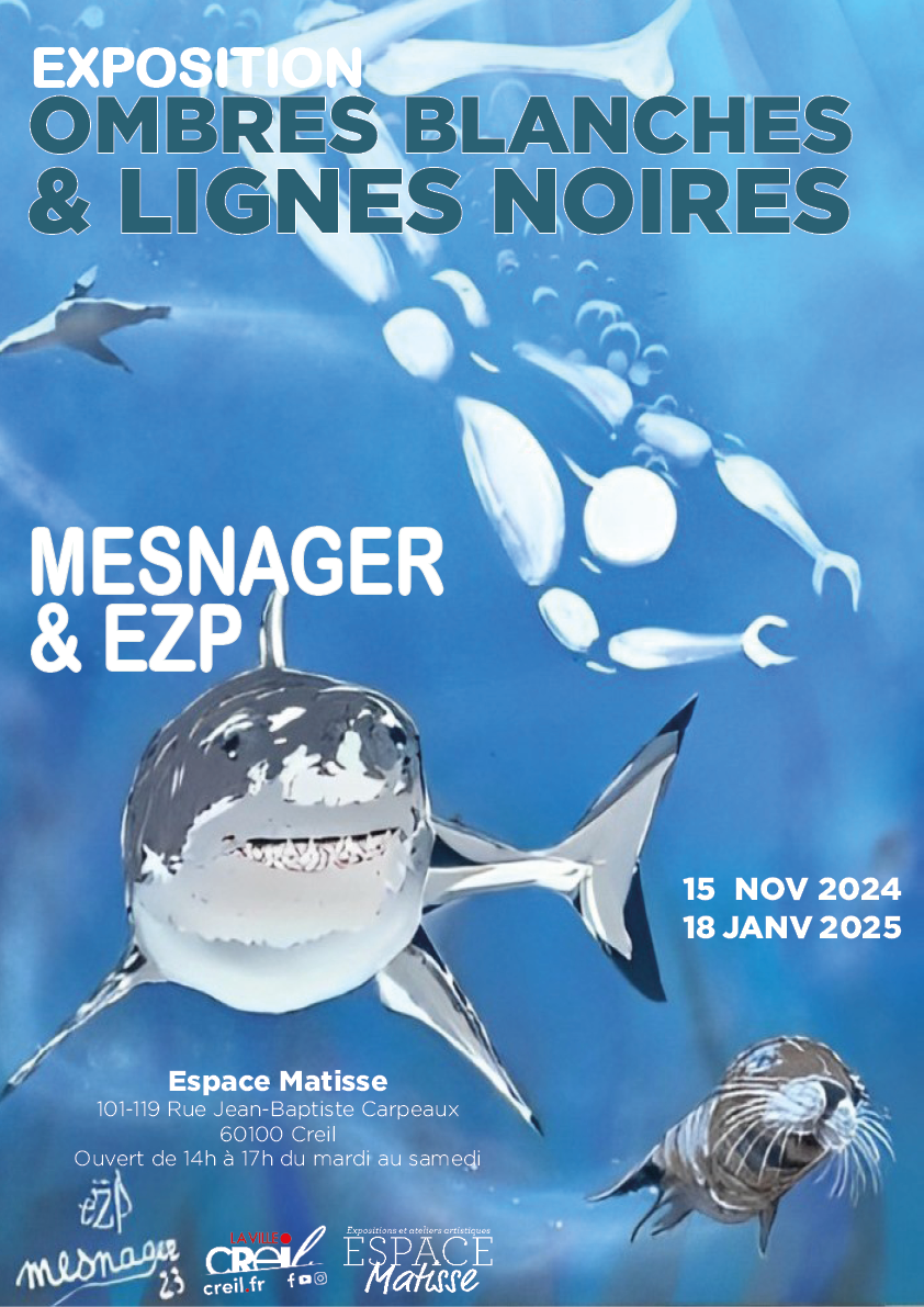 Expo | Vernissage "Ombres blanches & lignes noires par Mesnager et EZP "