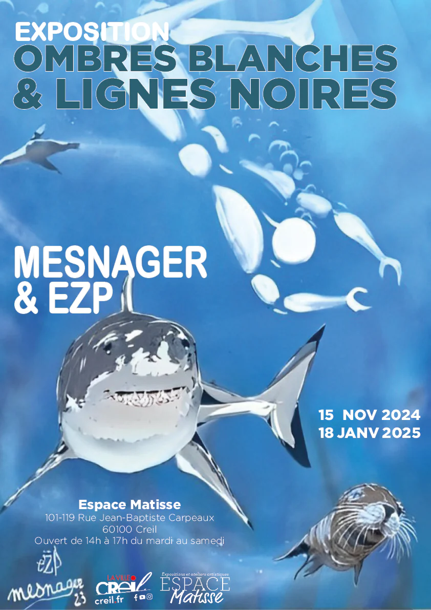 Expo | Vernissage "Ombres blanches & lignes noires par Mesnager et EZP "