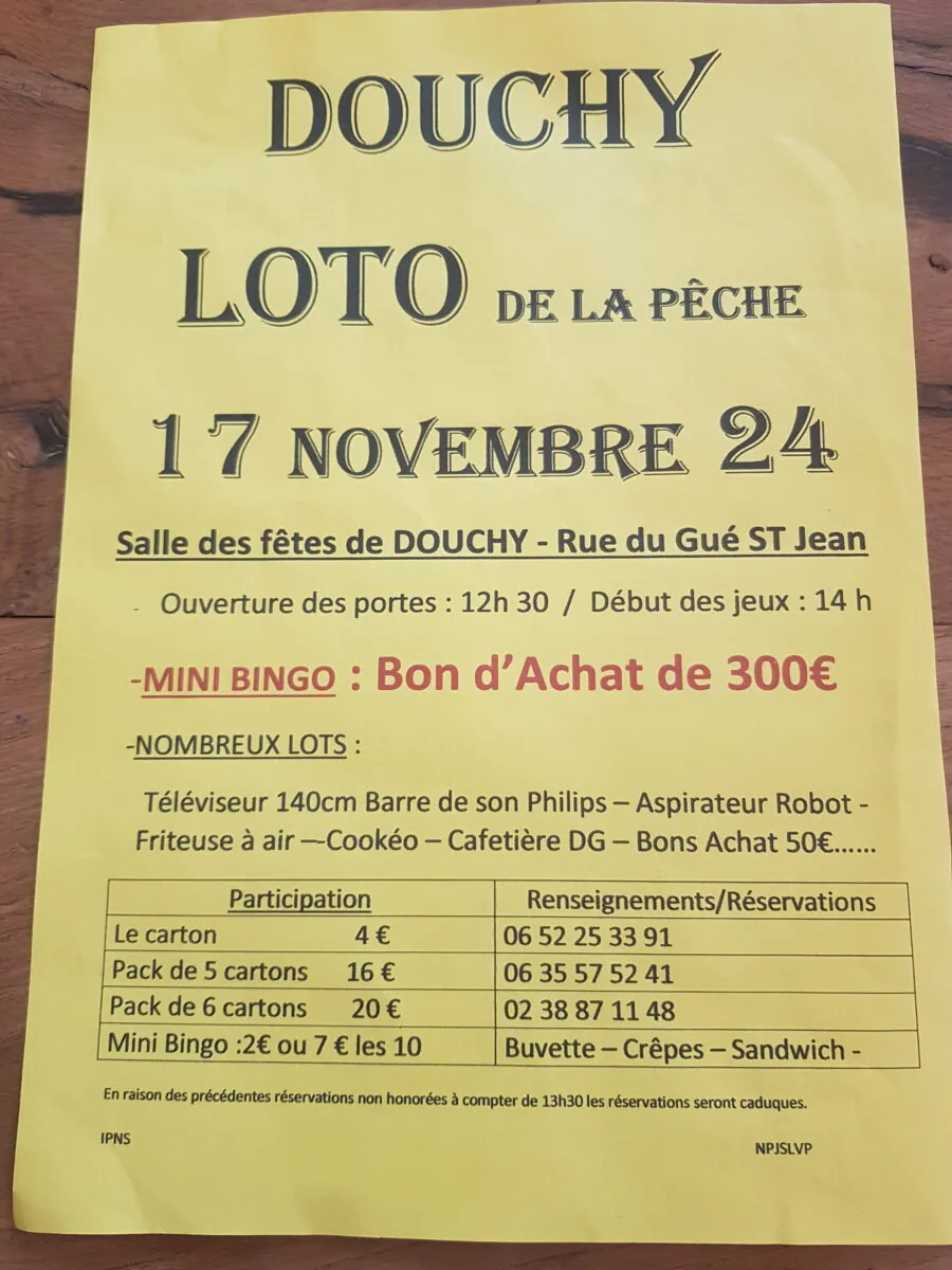 Loto de la pêche