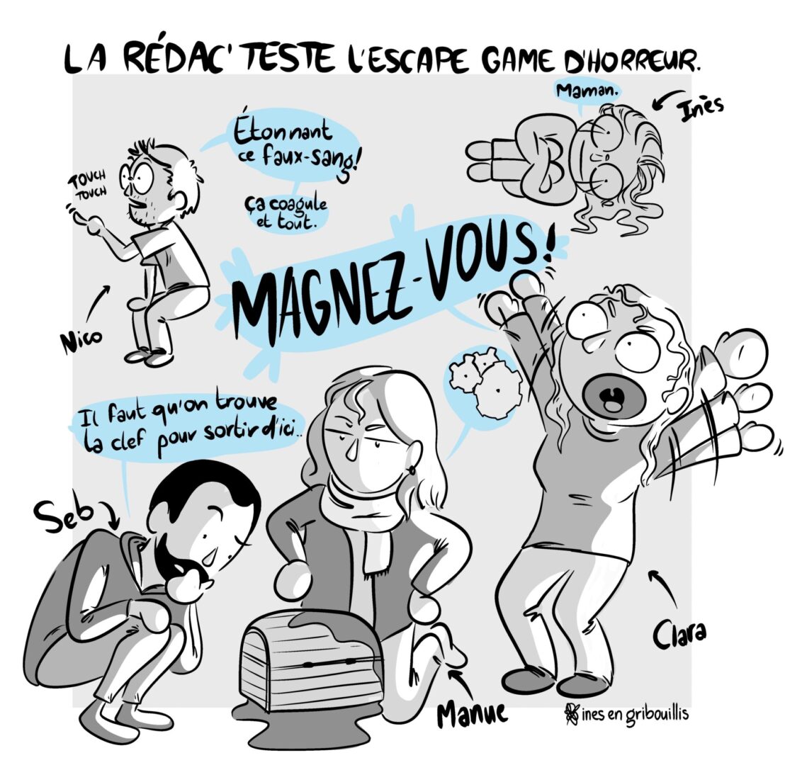 Escape game horreur ines en gribouillis 