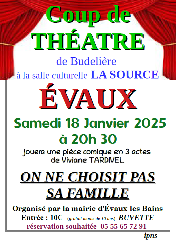 Coup de théâtre On ne choisit pas sa famille