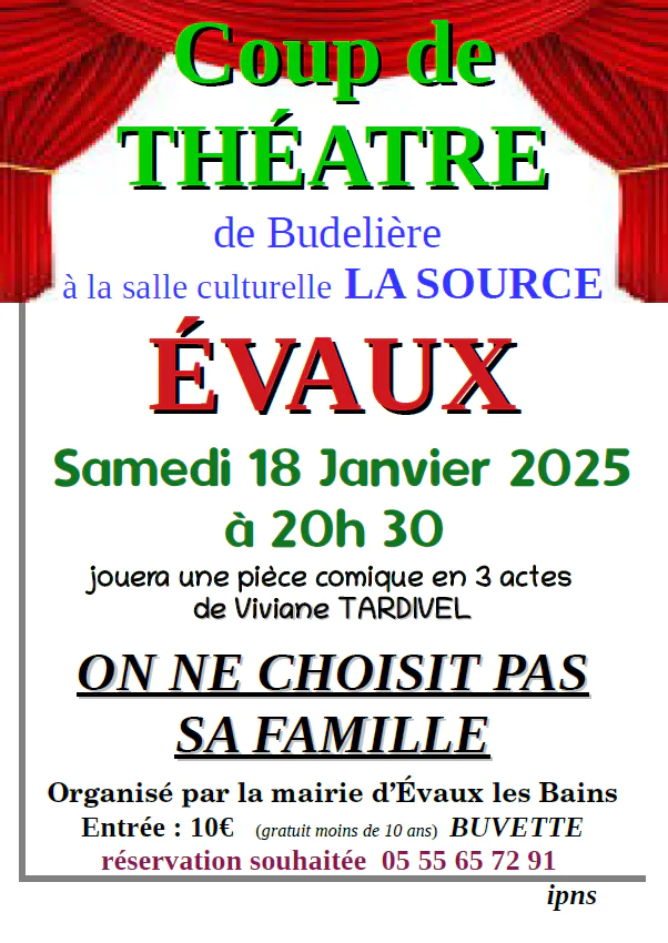 Coup de théâtre On ne choisit pas sa famille