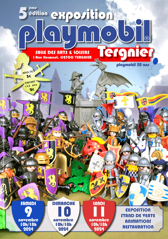 EXPO PLAYMOBIL TERGNIER salle des arts et loisirs Tergnier