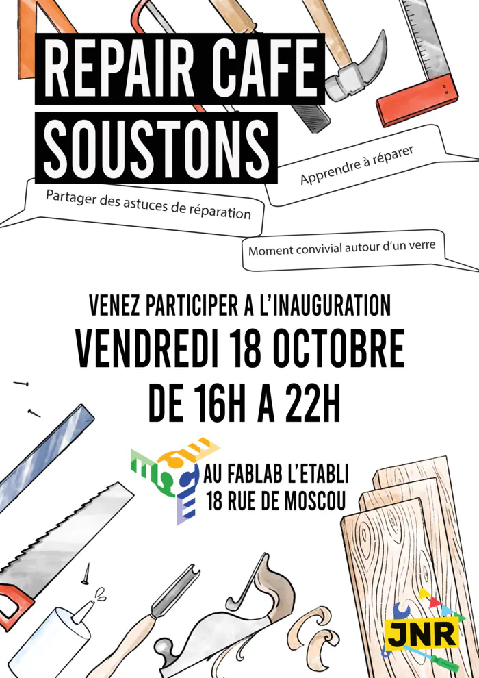 Lancement Repair Café Soustons FabLab l'etabli Soustons