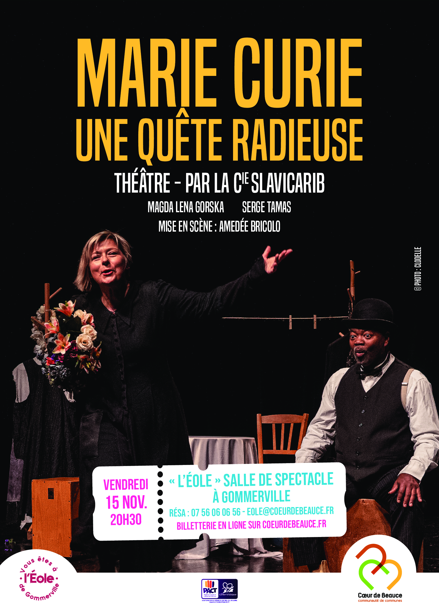 Théâtre "Marie Curie une quête radieuse"