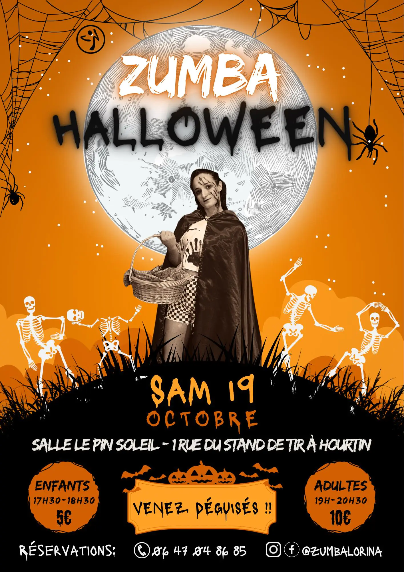 Zumba Halloween (Sur réservation) Enfants 5€