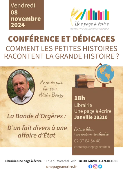 Conférence et Dédicaces Comment les petites histoires racontent la grande histoire ?