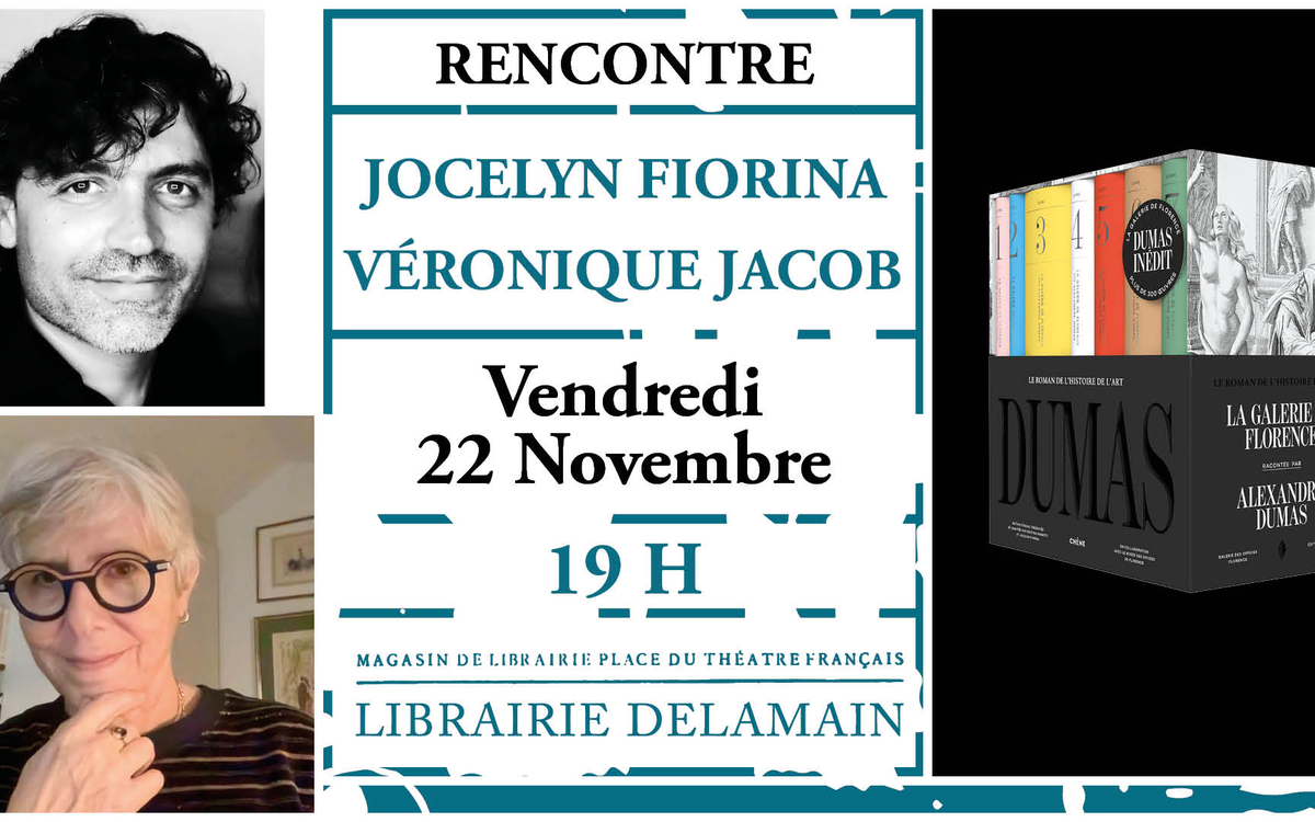 Jocelyn Fiorina présente « La Galerie de Florence » commentée par Alexandre Dumas à la Librairie Delamain Librairie Delamain Paris