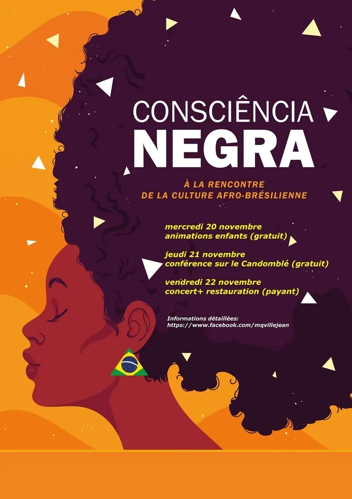 la Consciencia Negra - fête de l'afro culture du Brésil Maison de Quartier de Villejean Brécé