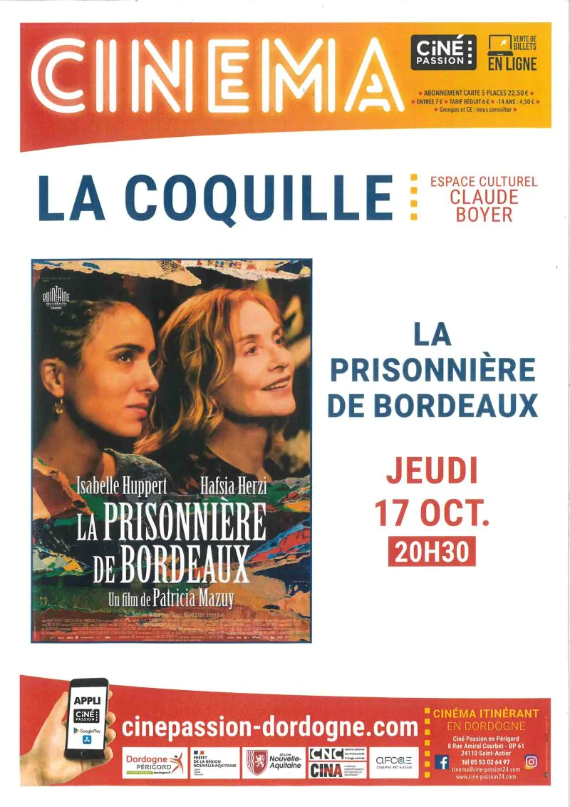 Séance de cinéma la prisonnière de Bordeaux