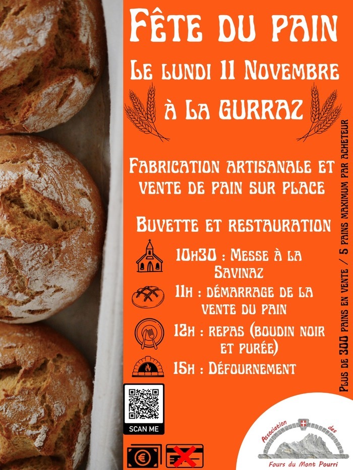 Fête du pain - La Gurraz - 11/11/2024 La gurraz Villaroger